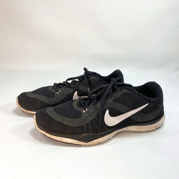 Nike Black Size 9 Training Flex TR 6 Mesh Lace-up Tennis Athletic Sneaker - Picture 1 of 10